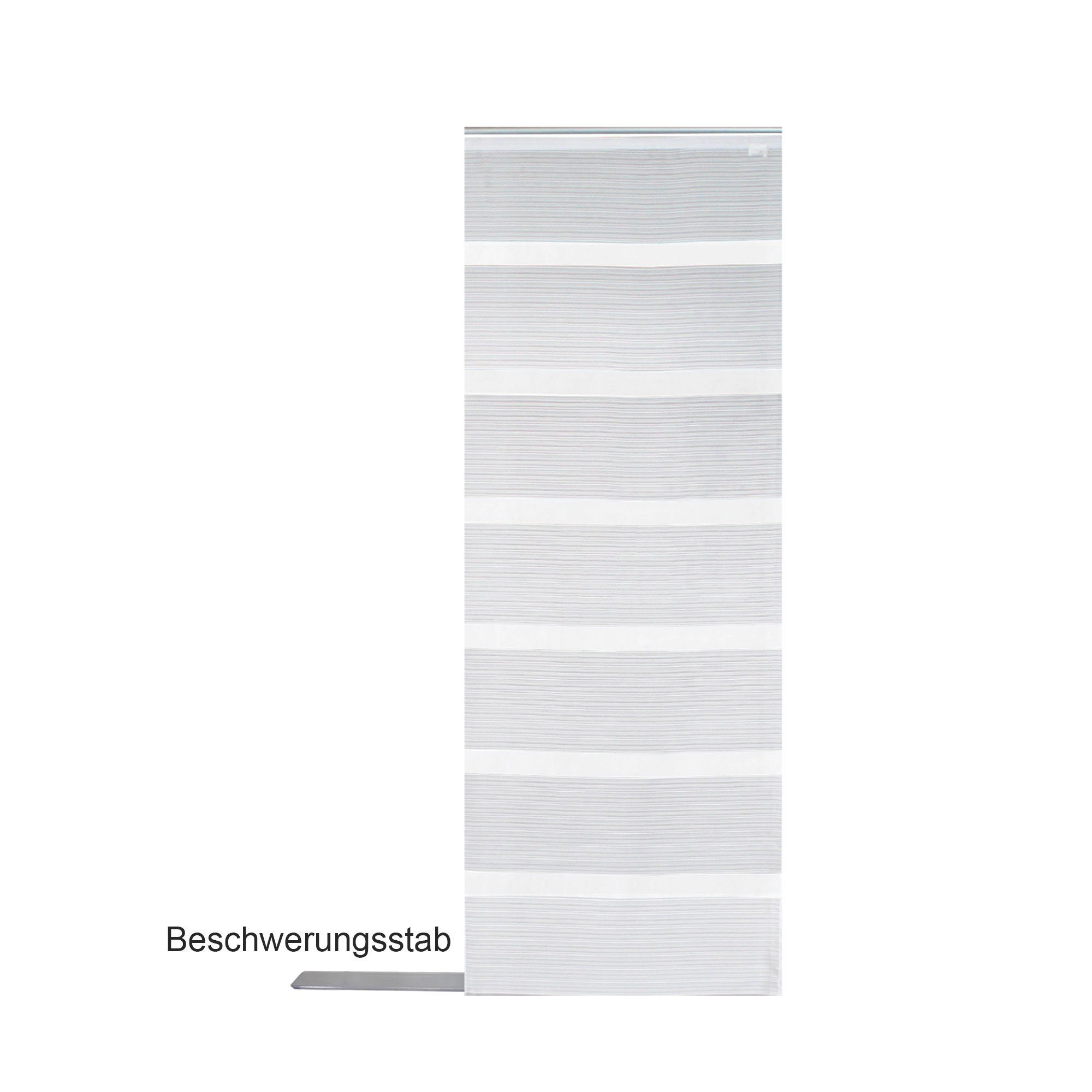 Schiebegardine Flächenvorhang 60x245 cm halbtransparent gestreift Schiebegardine, Haus und Deko, Paneelwagen (1 St), halbtransparent, Polyester