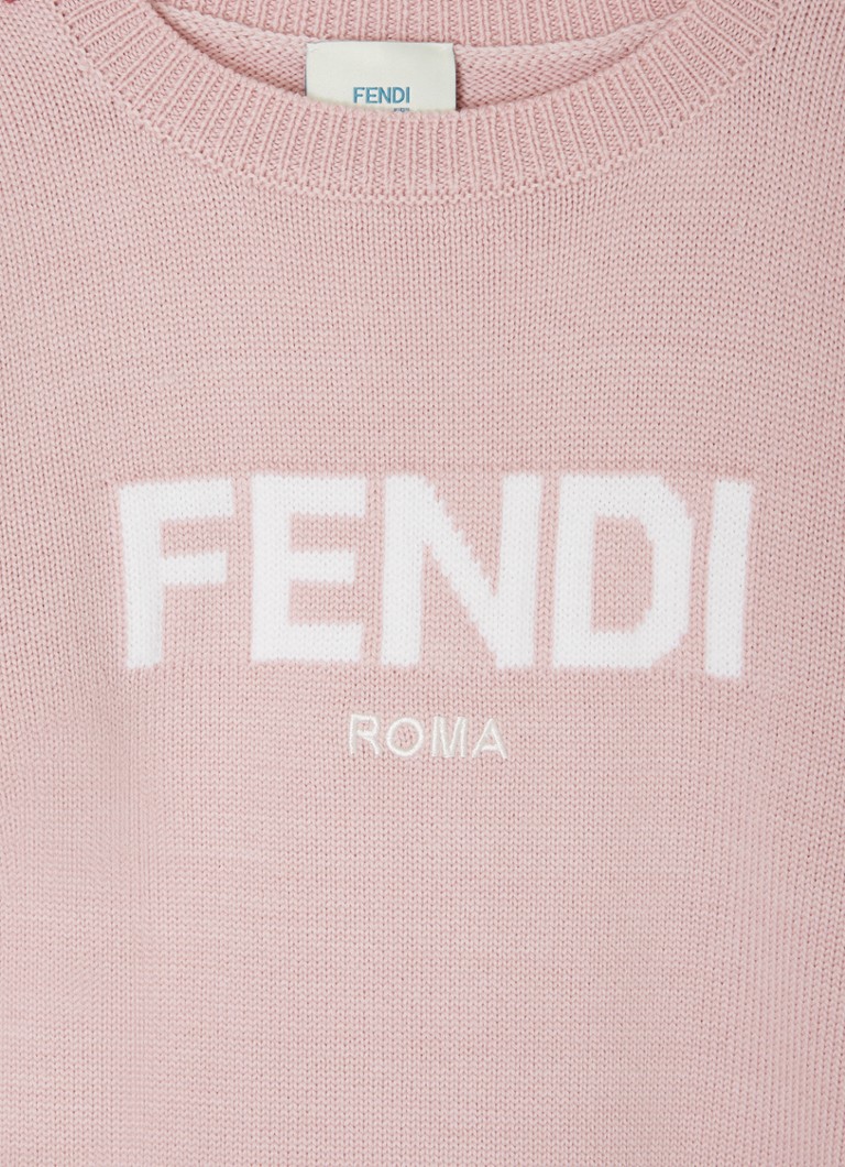 Fendi  Fijngebreide trui van wol met ingebreid logo