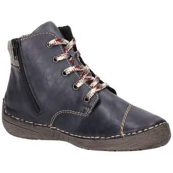 Rieker Schnürstiefelette in blau