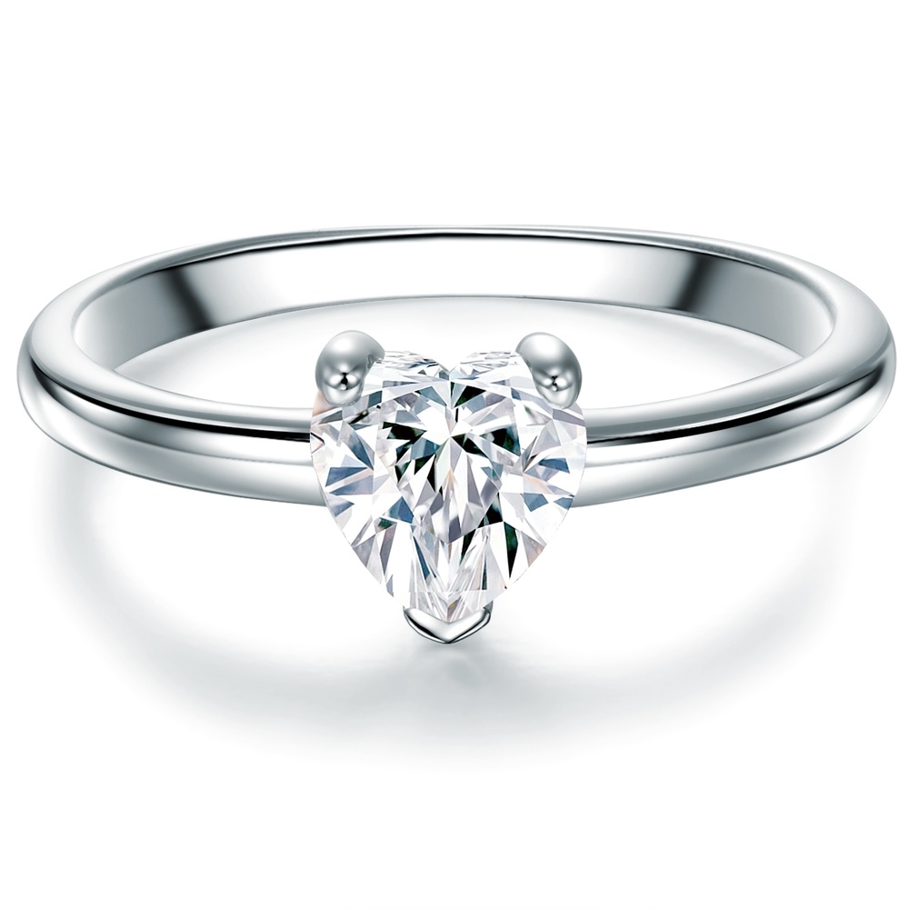 Trilani Bague en argent Argent sterling Oxyde de zirconium (CZ) en Argent Bague