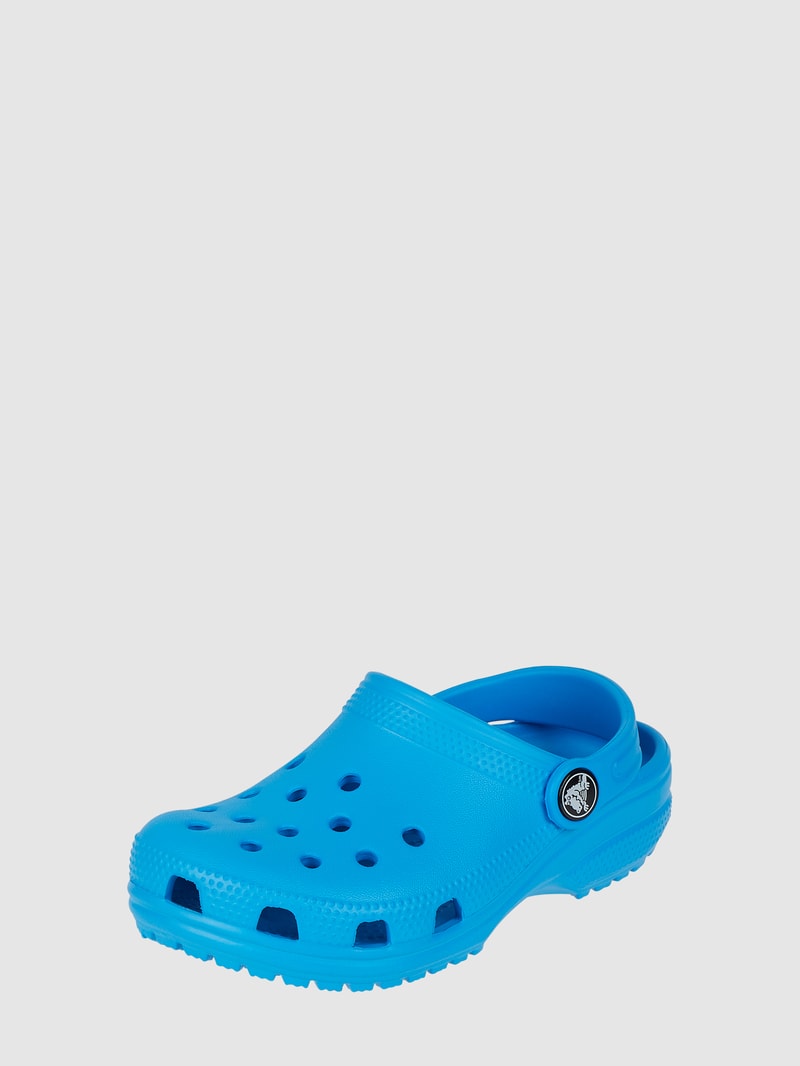 Clogs mit Fesselriemen in ozean blau
