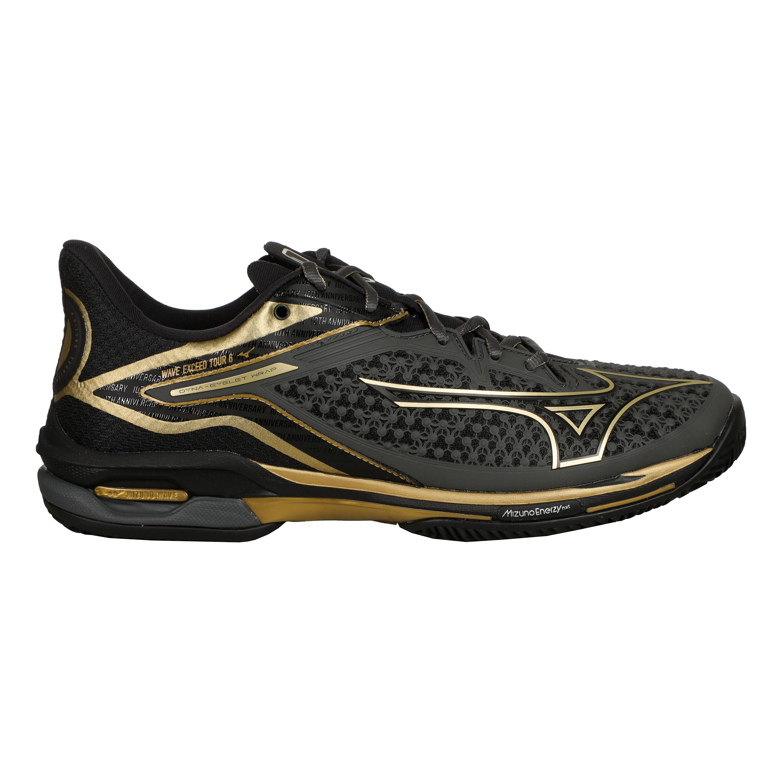 Wave Exceed Tour 6 10th Sandplatzschuh Herren - Schwarz, Gold