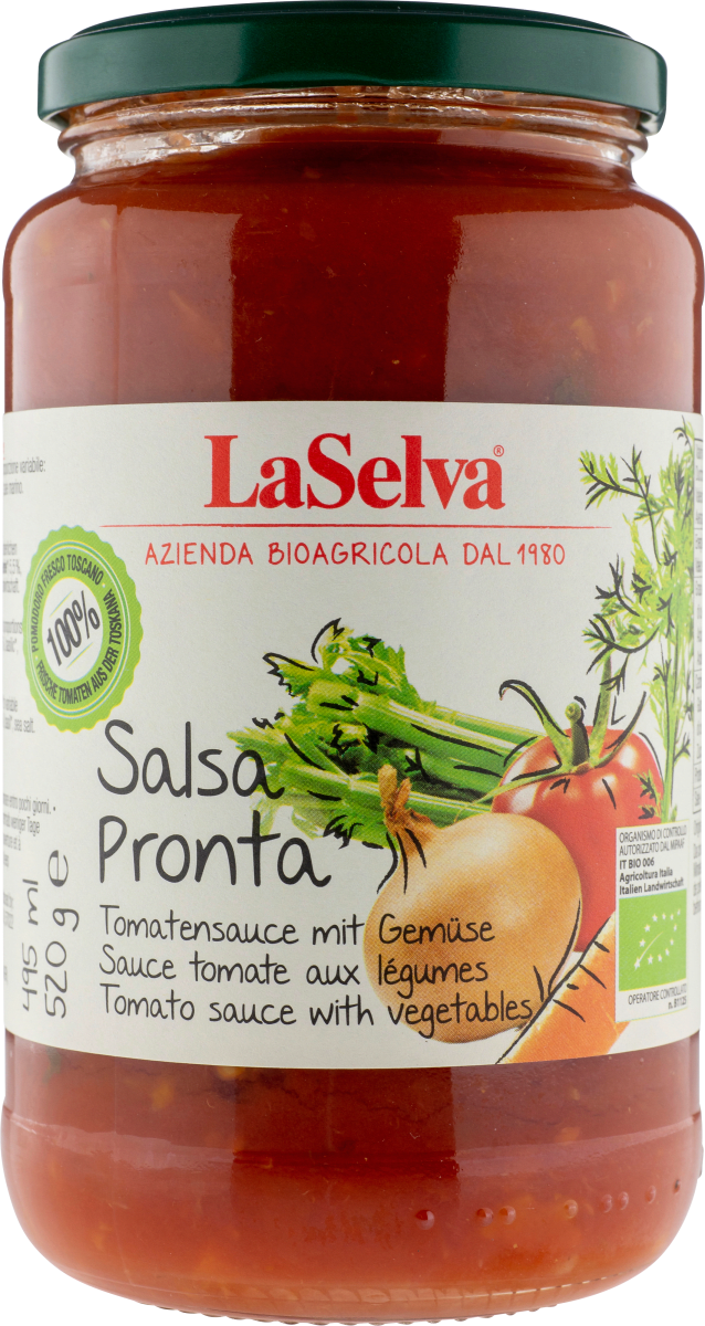 Tomatensauce mit Gemüse, 520 g