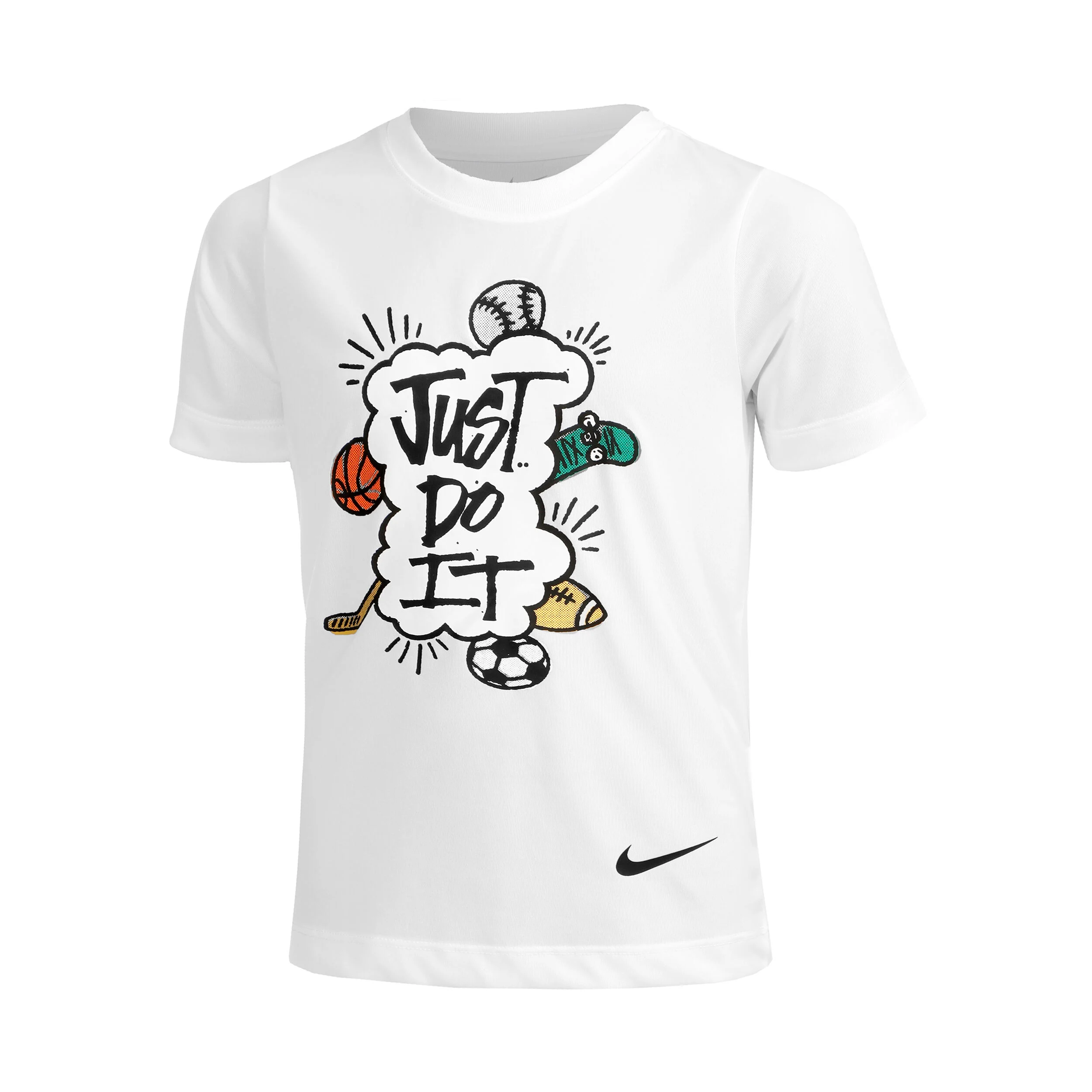 Big Kids T-Shirt Jungen - Weiß, Mehrfarbig