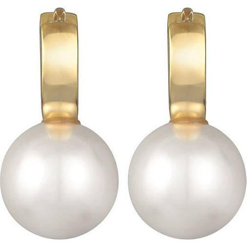 Elli Ohrringe Creolen Glasperle 925 Silber Vergoldet
