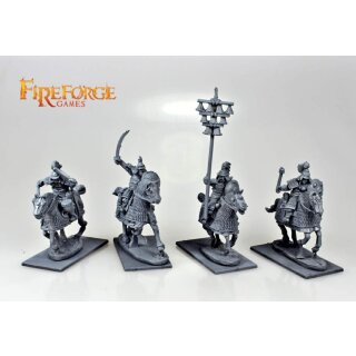 Mongol Heavy Cavalry Command (3 mounted resin figures)