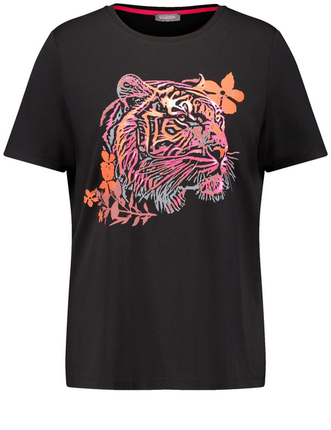 T-Shirt mit Tigerkopf