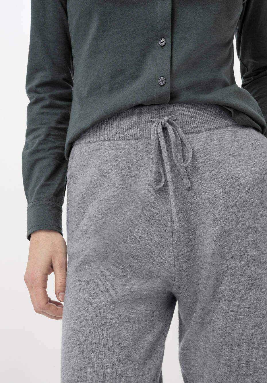 Strickhose aus Bio-Schurwolle mit Kaschmir