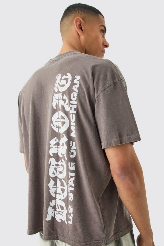 Oversize T-Shirt mit Gothic-Print