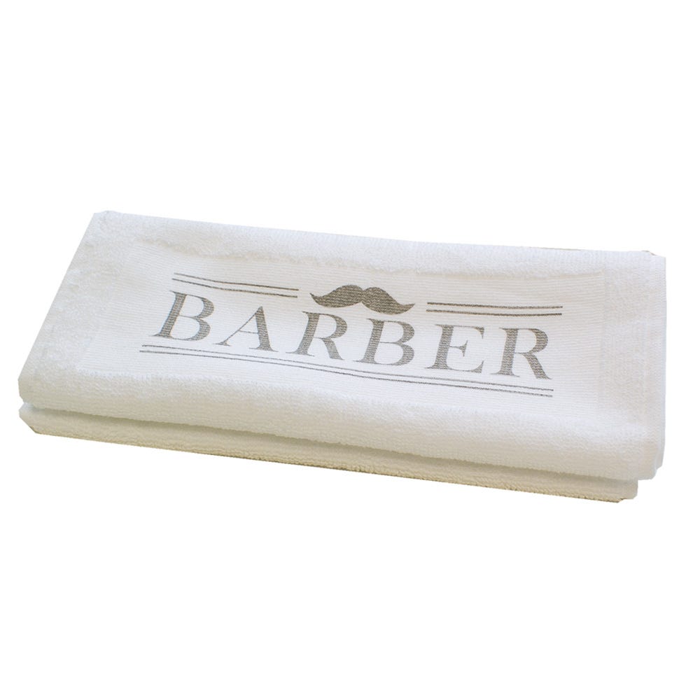 Trend-Design Barber Towel Rasierhandtuch weiß / barber towel