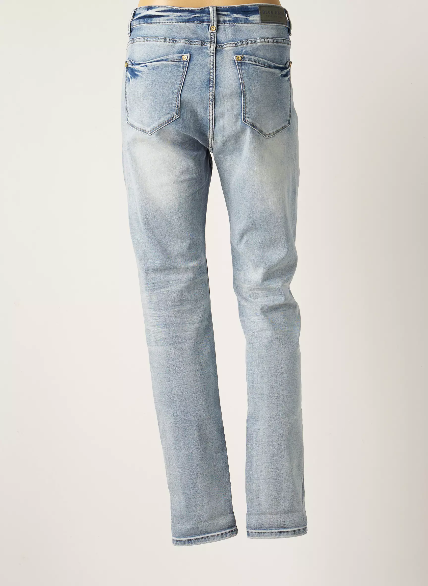 Blue Daze Pantalons Slim Femme couleur bleu