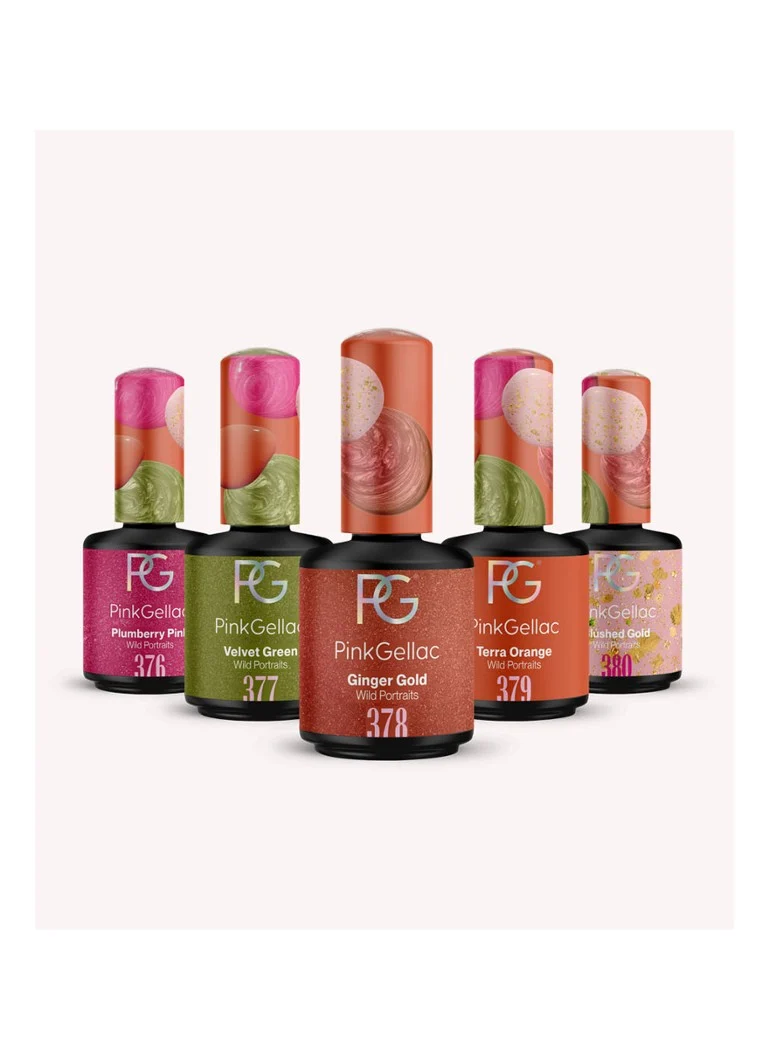 Set de ojă gel Pink Gellac Colecția Wild Portraits - Kit de ojă gel