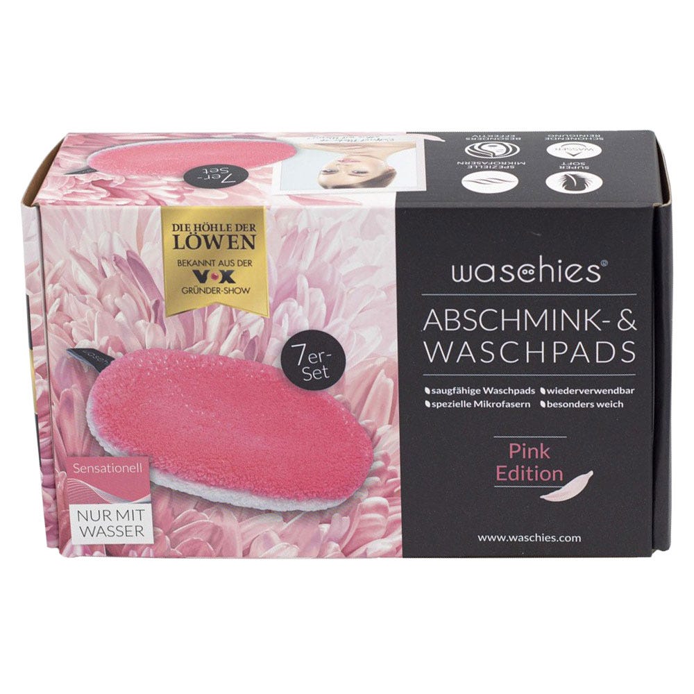 Waschies Abschminkpads & Waschpads Pink Classic 7er Pack