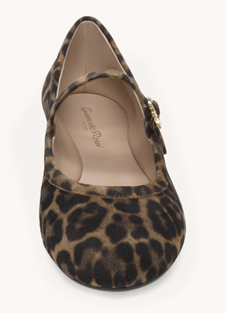 Gianvito Rossi Balerina Carla din piele intoarsa