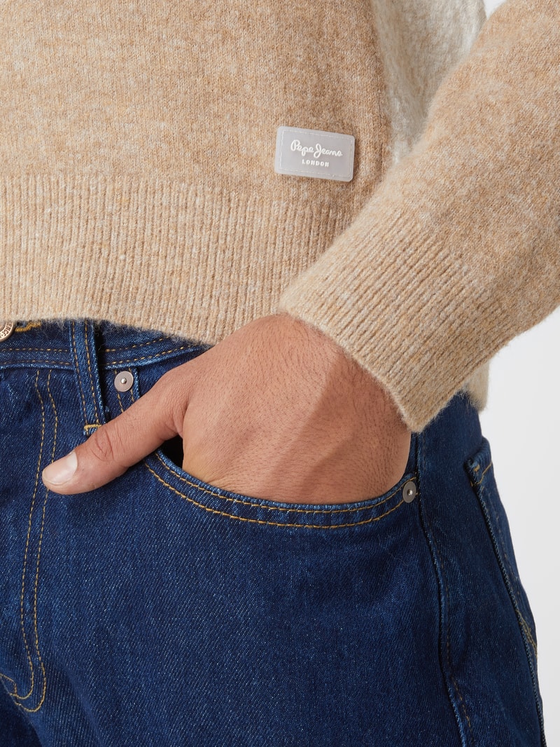 Pullover mit Raglanärmeln Modell 'Monroi' in beige