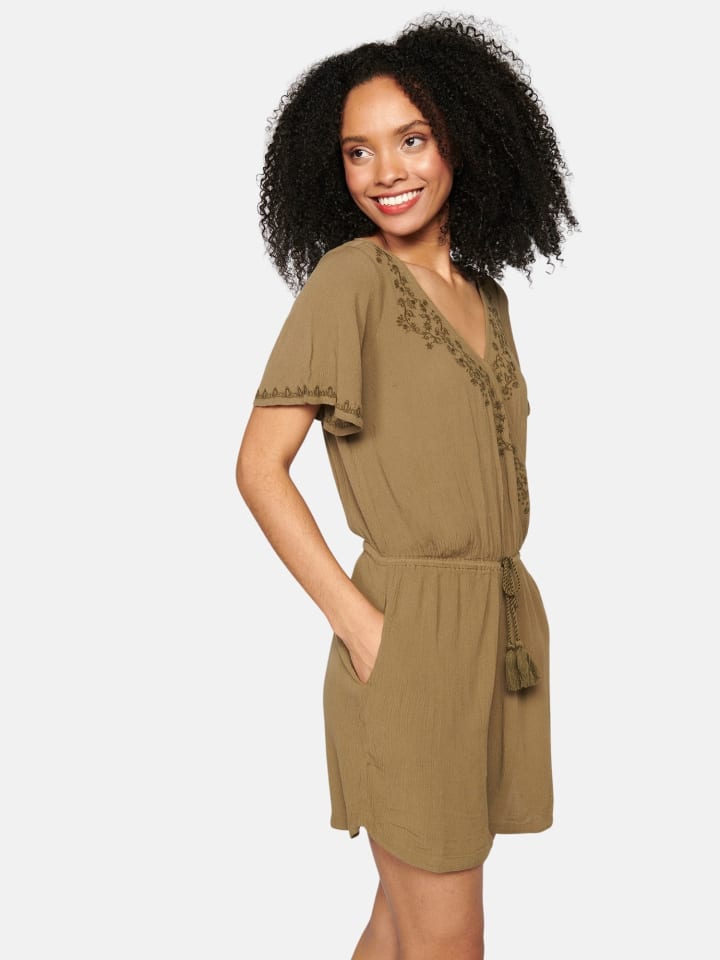 KOROSHI KURZÄRMELKLEID in khaki günstig kaufen
