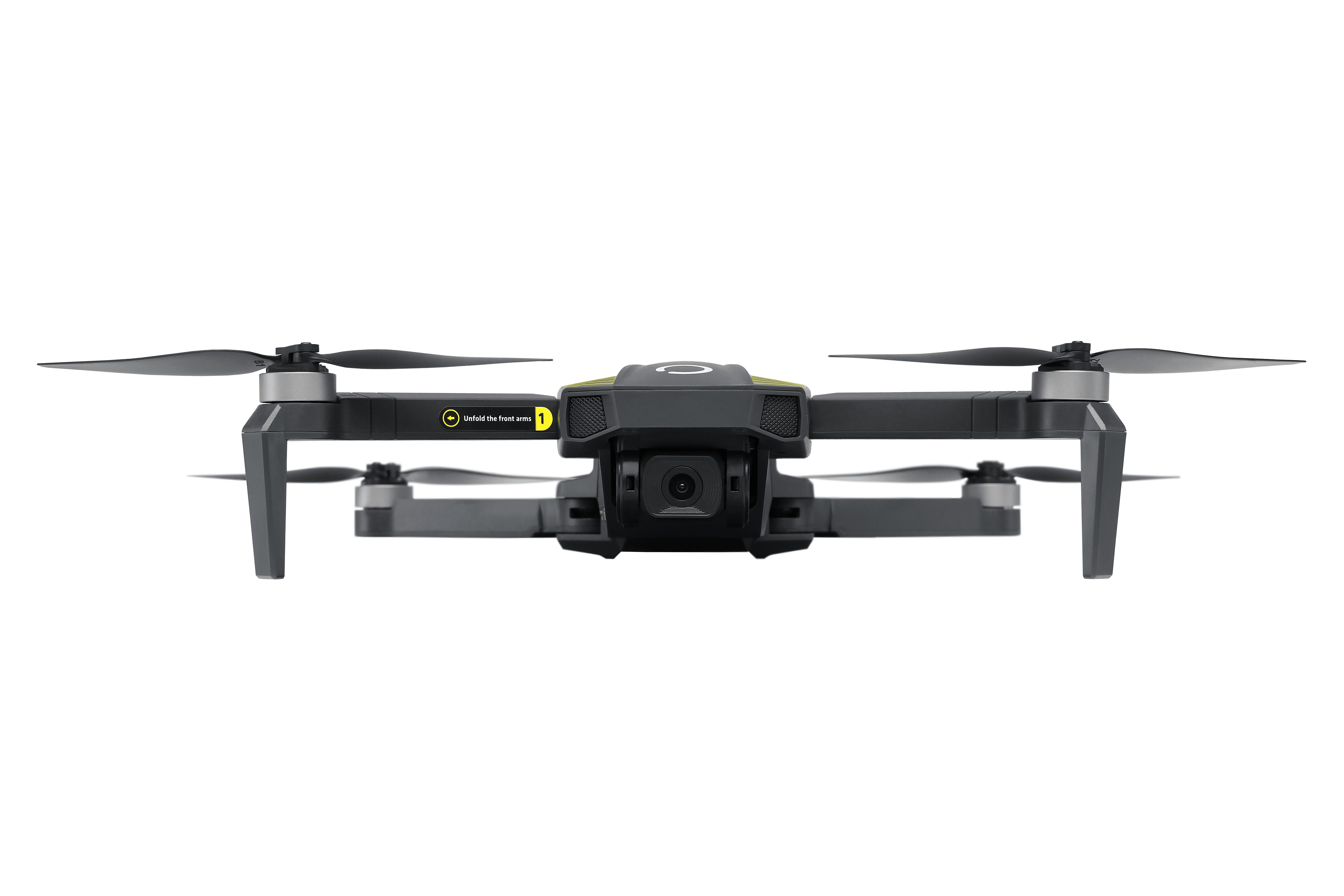 Overmax X-BEE 9.5 FOLD Drohne (3840 x 2160, 4K 16 FPS, 2,5K 25 FPS, 4K Kamera, FPV WiFi Live, Klasse C0, GPS, Reichweite 600m, LEDs)