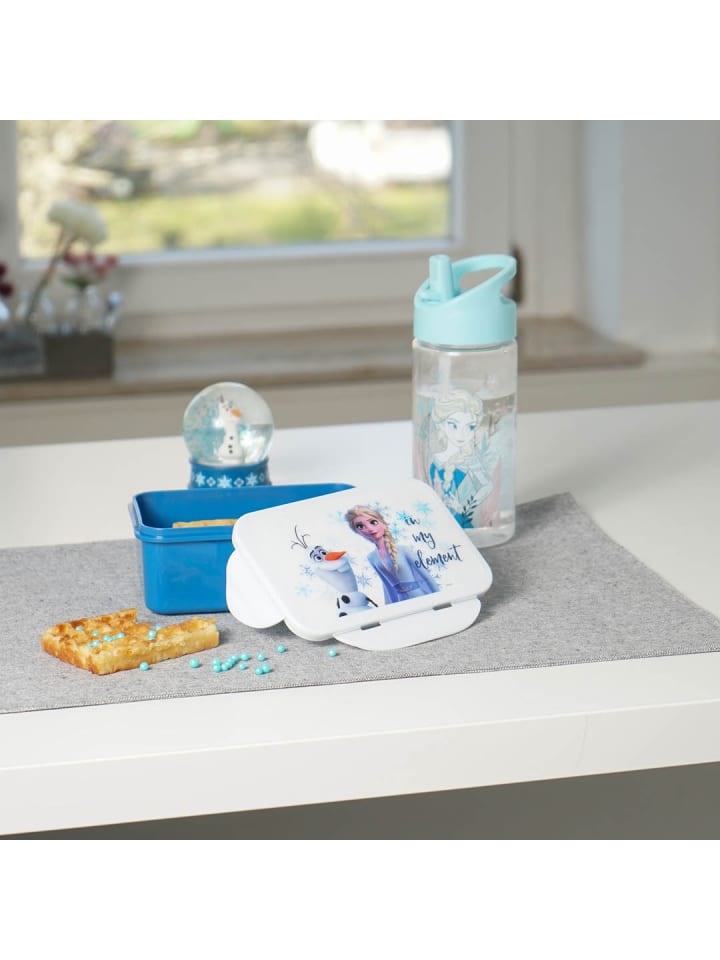 Geda Labels Brotdose Eiskönigin Elsa & Olaf in Blau - 16x10,5x6,5cm günstig kaufen onesize