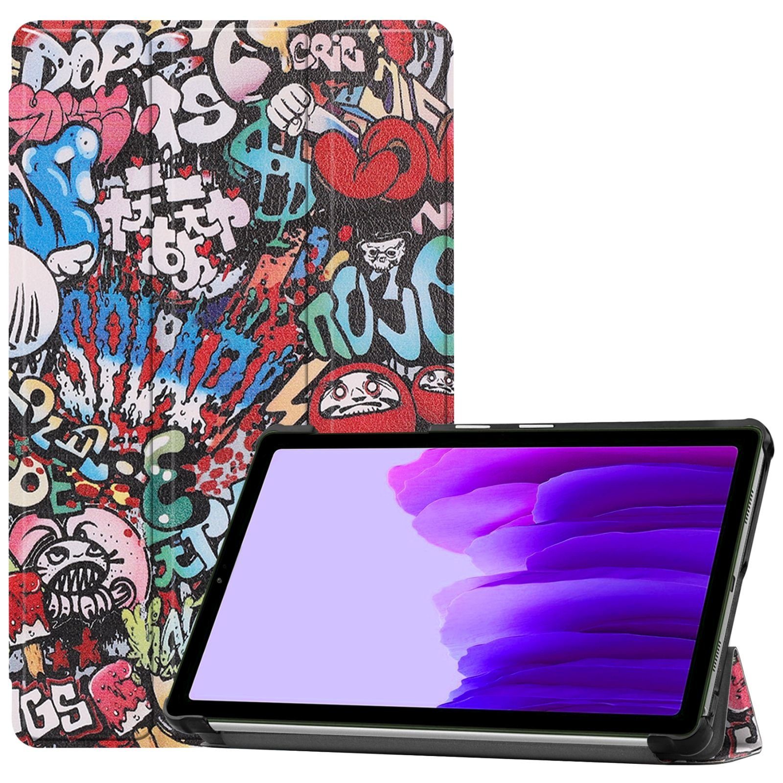 Lobwerk Tablet-Hülle Schutzhülle für Samsung Galaxy A7 Lite SM-T220 SM-T225 8.7 Zoll, Wake & Sleep Funktion, Sturzdämpfung, Aufstellfunktion
