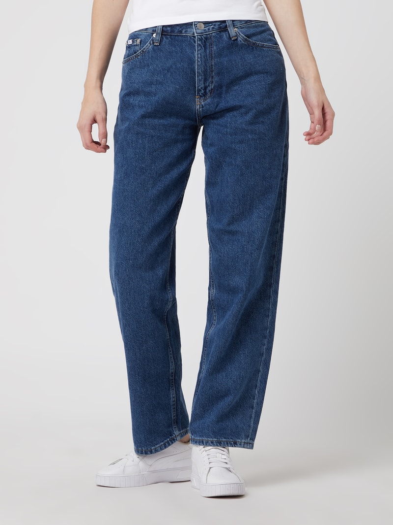 Straight Fit Jeans aus Baumwolle  in jeans