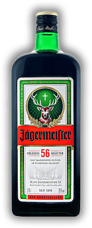 Jägermeister 1,75 Liter Jägermeister 1,75 Liter Ein in vielen Ländern der Erde beliebter Kräuterlikör mit einzigartigem und unverkennbarem Geschmack. 1,75	 Liter - Vol 35%