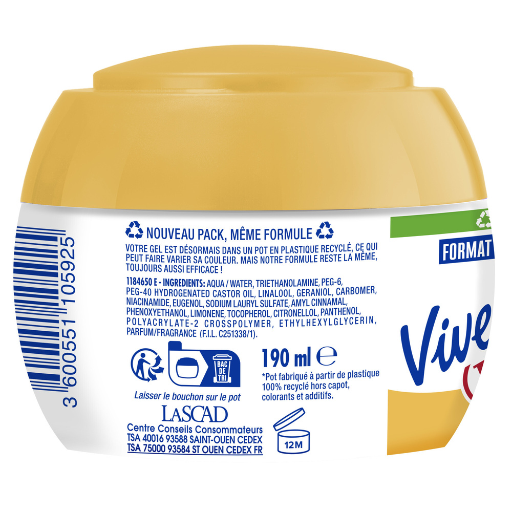 DOP Vivelle Dop Gel Coiffant aux Vitamines Fixation Forte Force 6