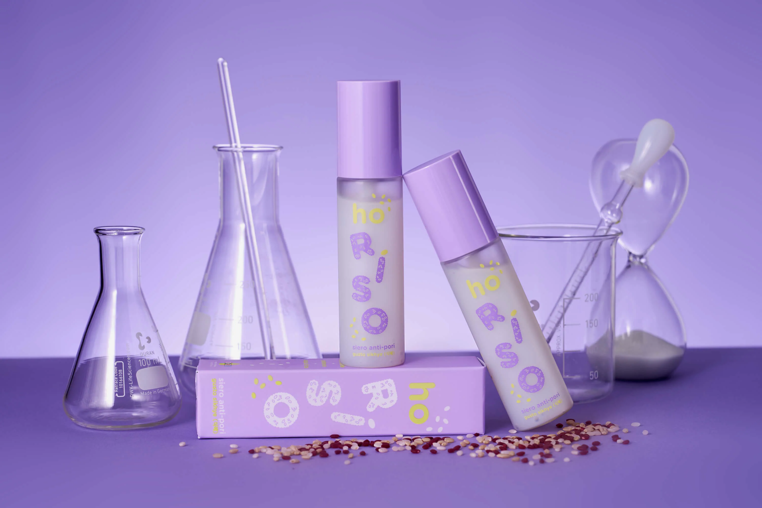 I RICE Face - Pretporu serums - Mitrinošs sejas serums, Atgaismojošs sejas serums, Pretporu sejas serums