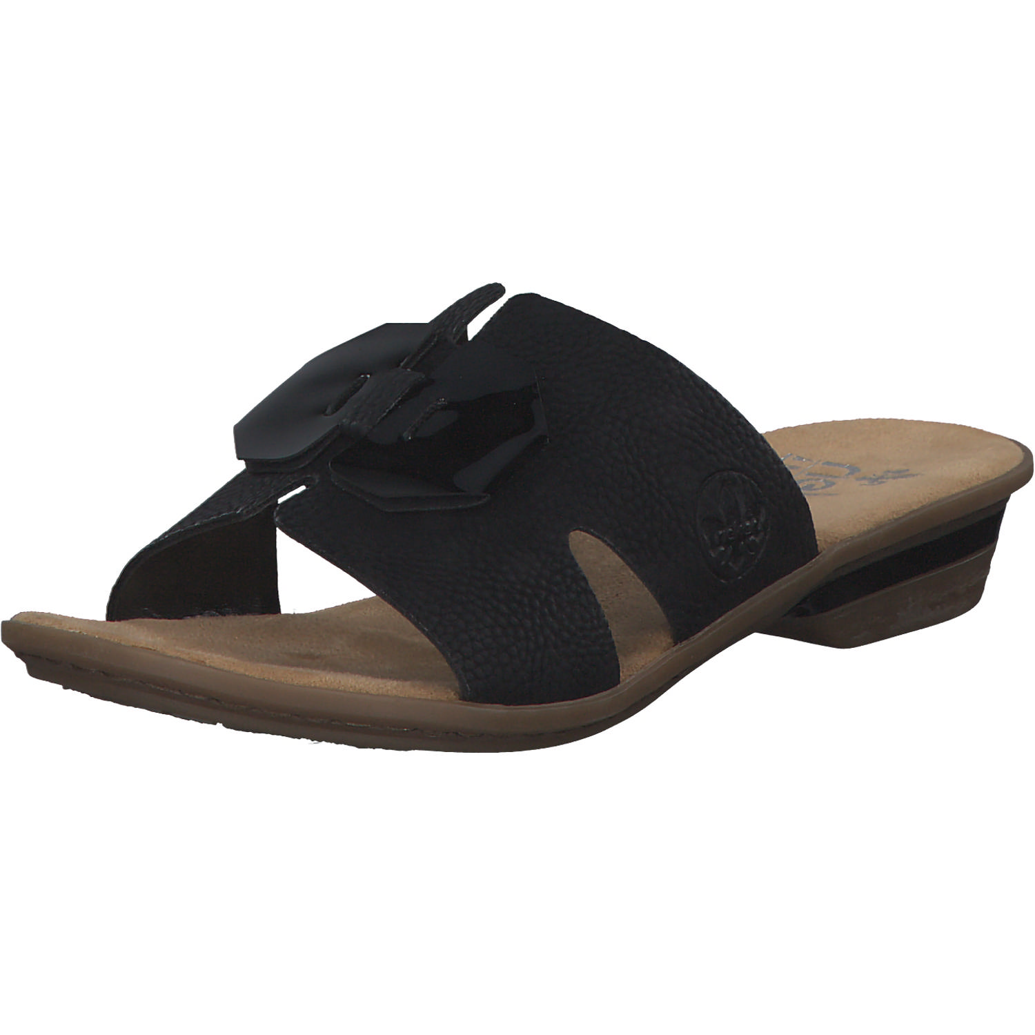 Rieker 63481, Pantoletten, Damen, Schwarz