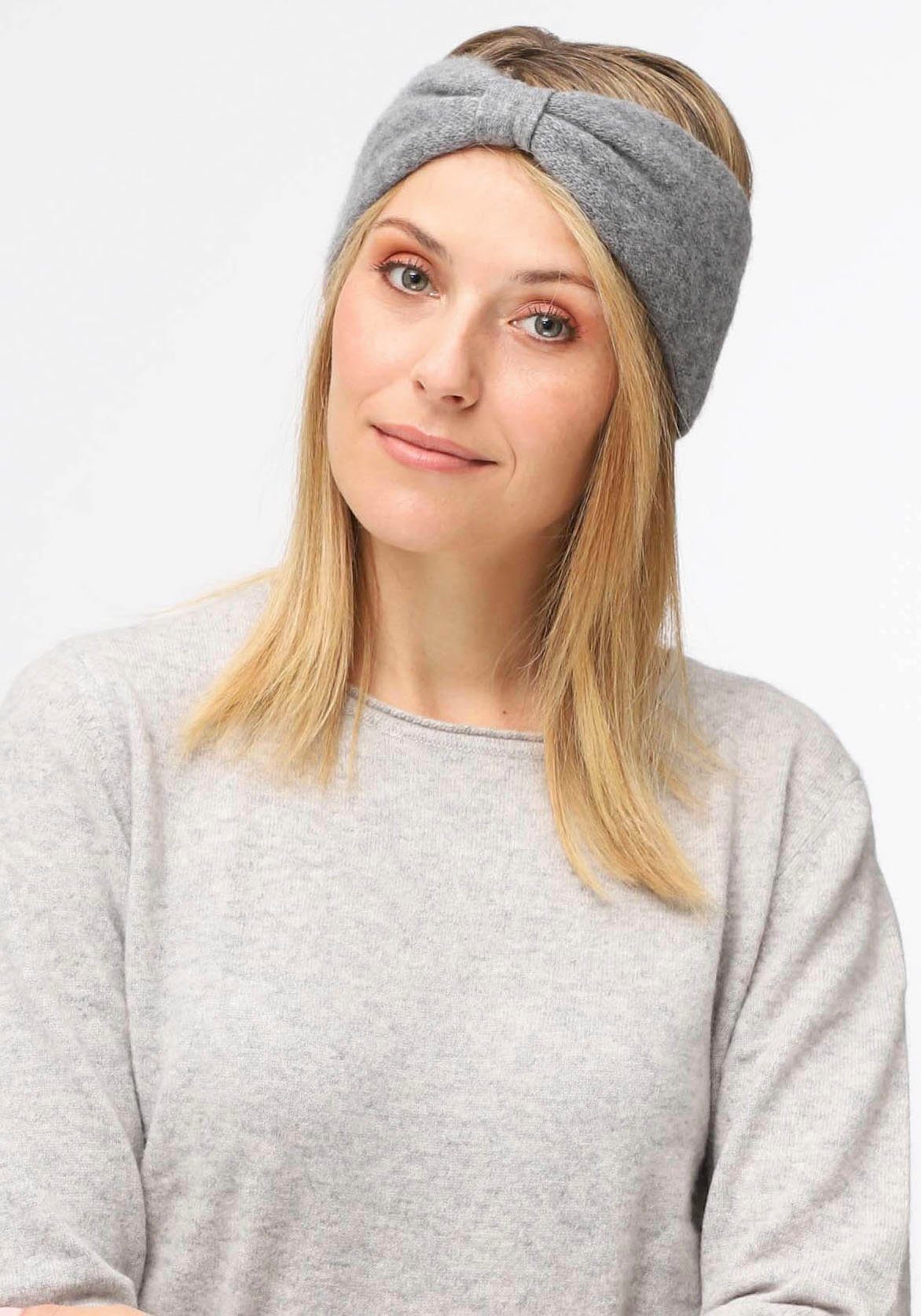 Zwillingsherz Stirnband Cashmere, Feinstrick