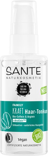 Sante FAMILY Kraft Haar-Tonikum Bio-Coffein & Arginin + Arginin Haarlotion