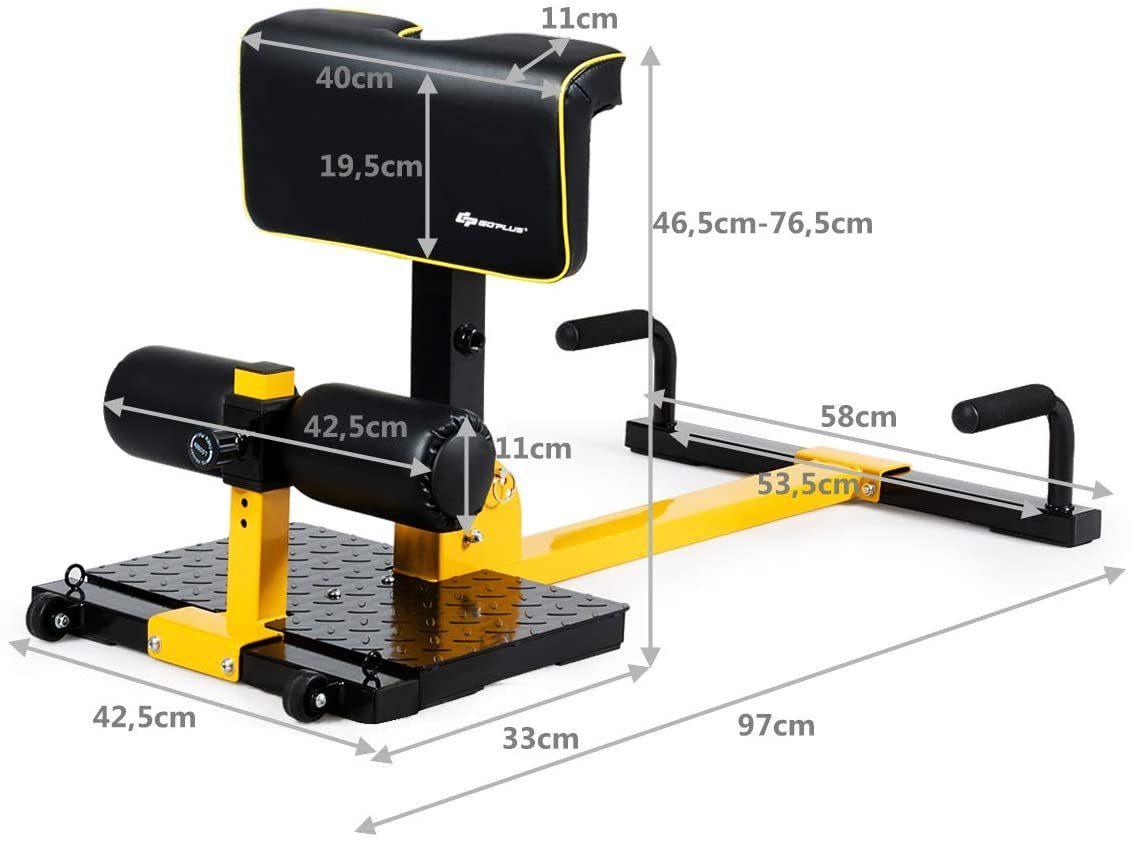 COSTWAY Multitrainer 8 in 1 Squat Kniebeugentrainer, höhenverstellbar
