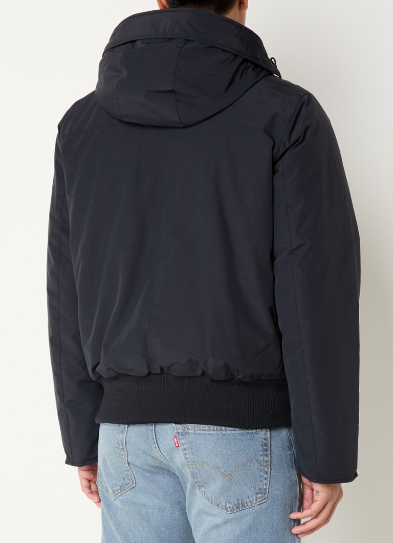 Airforce Padded jacket with hood and zip pockets