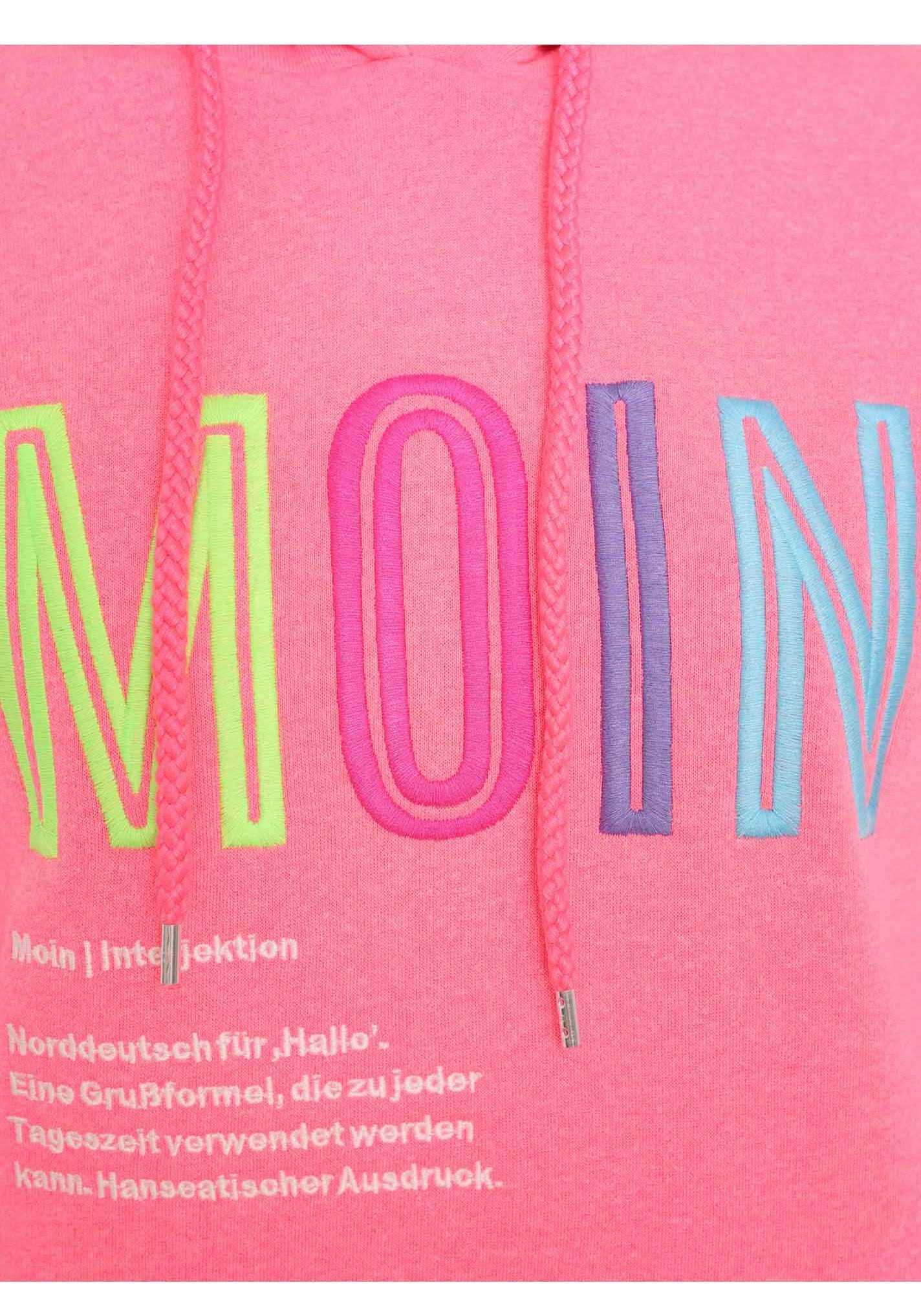 Zwillingsherz Kapuzensweatshirt mit Aufschrift 