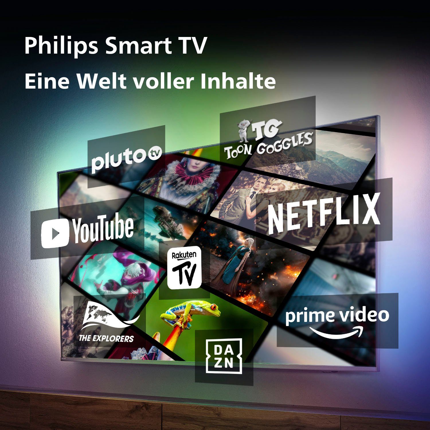 Philips 70PUS8108/12 LED-Fernseher (177 cm/70 Zoll, 4K Ultra HD, Smart-TV)