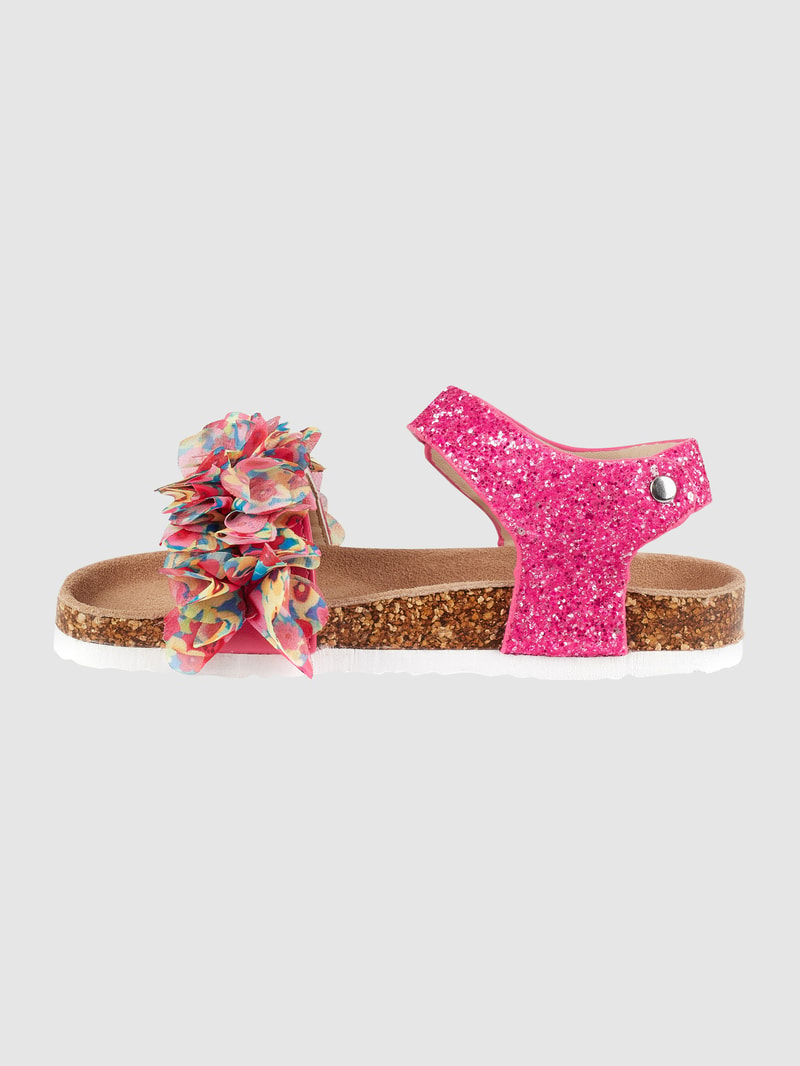 Sandalen mit Glitter-Effekt in pink