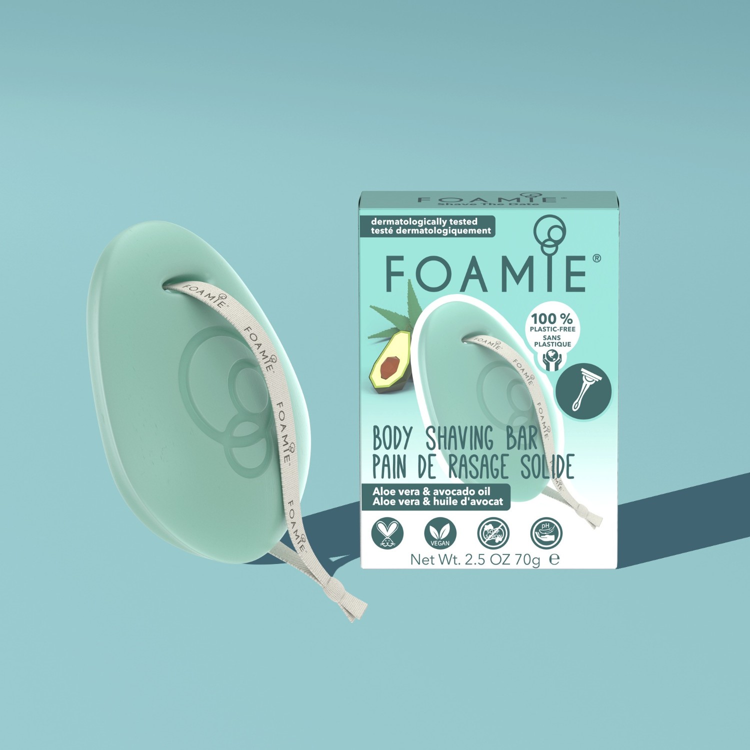 FOAMIE Solid Shaving Bar Aloe You Very Much /Shave The Date