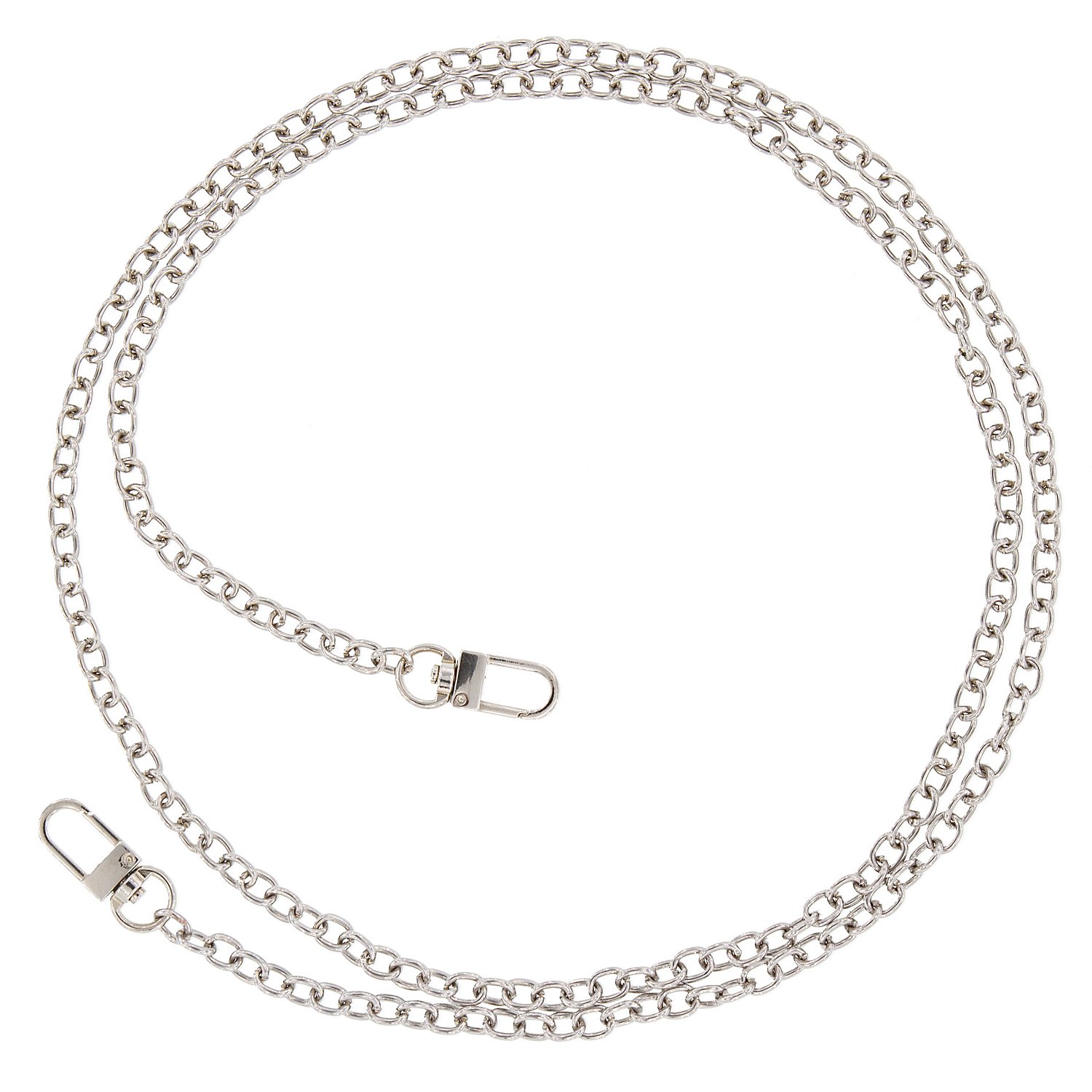 buttinette Gliederkette, silber, 9 x 7 mm, 1,2 m