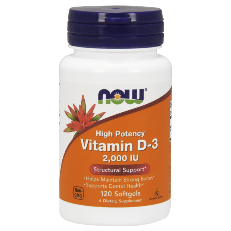 „Now Foods“ vitamino D3 2000 TV kapsulės