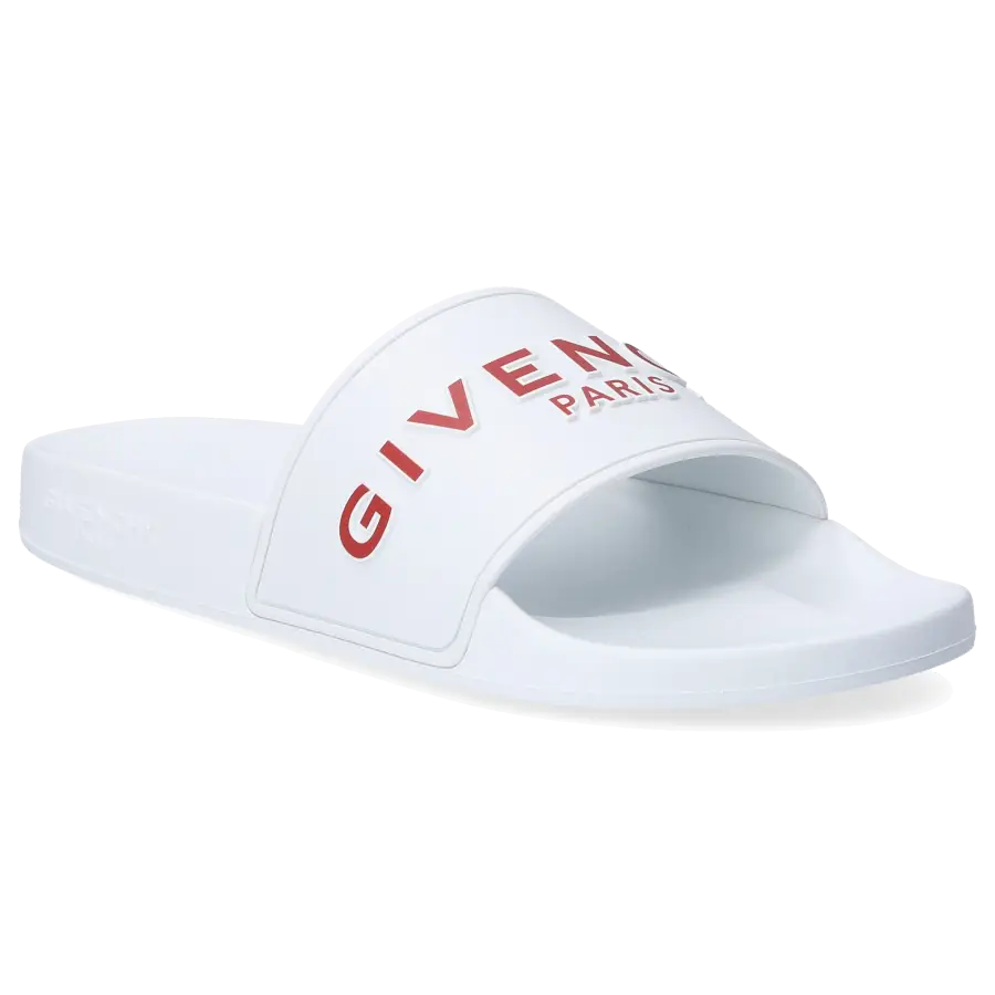 Givenchy - Badeschuhe PARIS Gummi - weiß