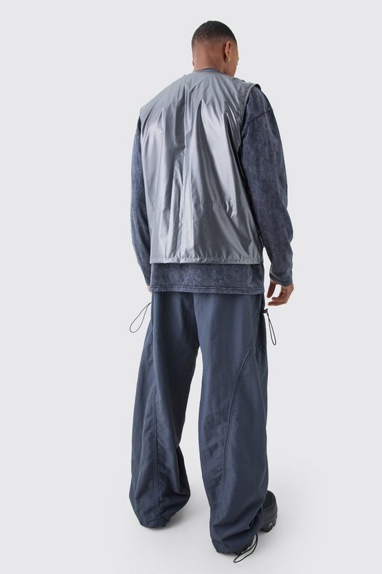 Utility-Tanktop in Metallic-Optik
