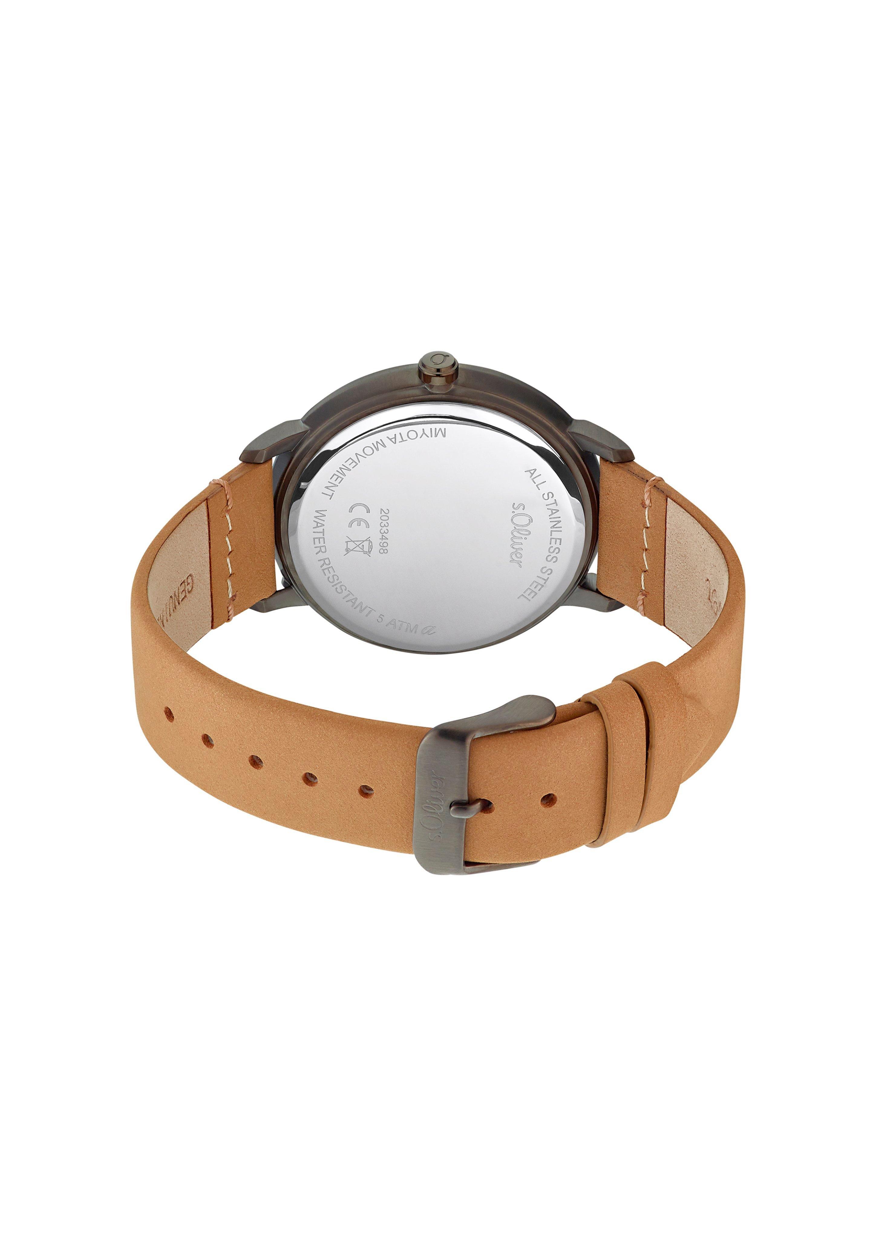 Uhr mit Lederarmband  6006328-81B0