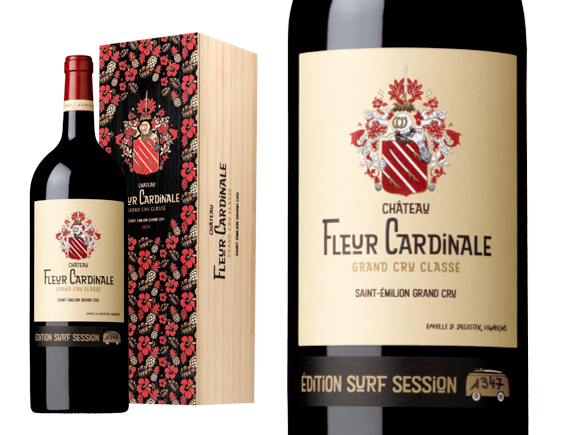 Château Fleur Cardinale 2019 Magnum édition Limitée Surf Session Bordeaux Saint-Emilion Grand Cru