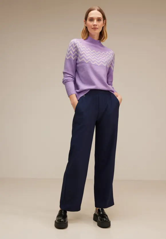 Street One Pullover mit Stehkragen