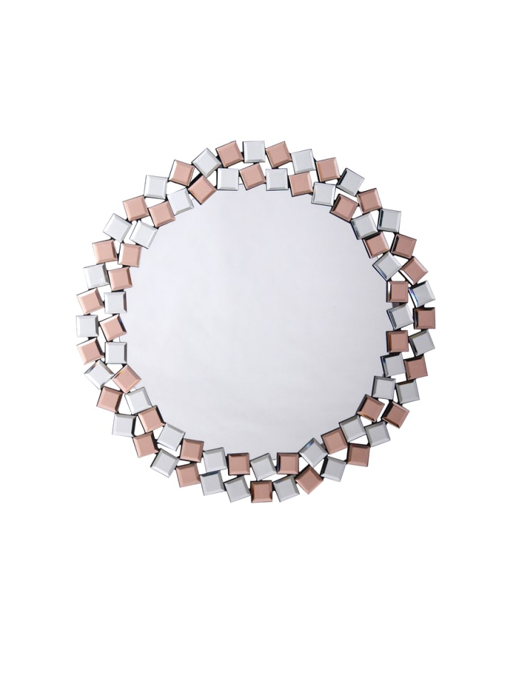 Kayoom Wandspiegel Rowena in Silber / Rosé günstig kaufen onesize