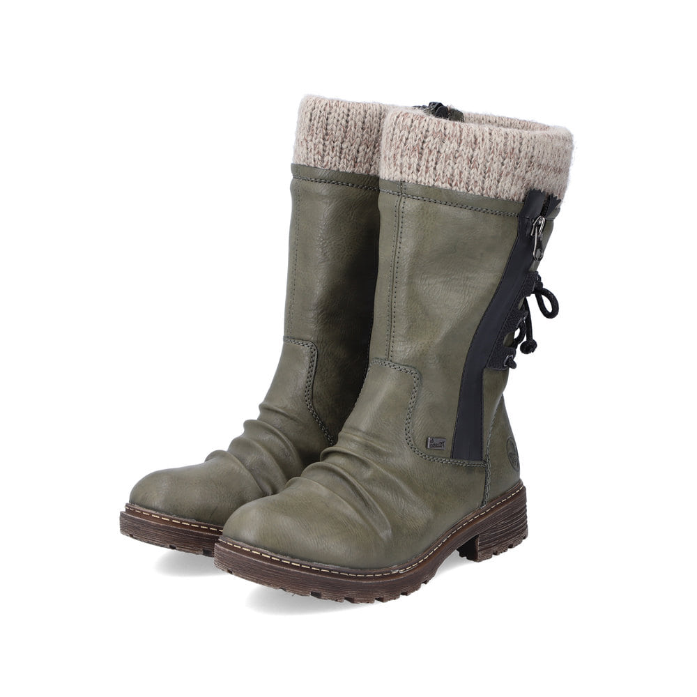 Rieker Damen Kurzstiefel khakigrün