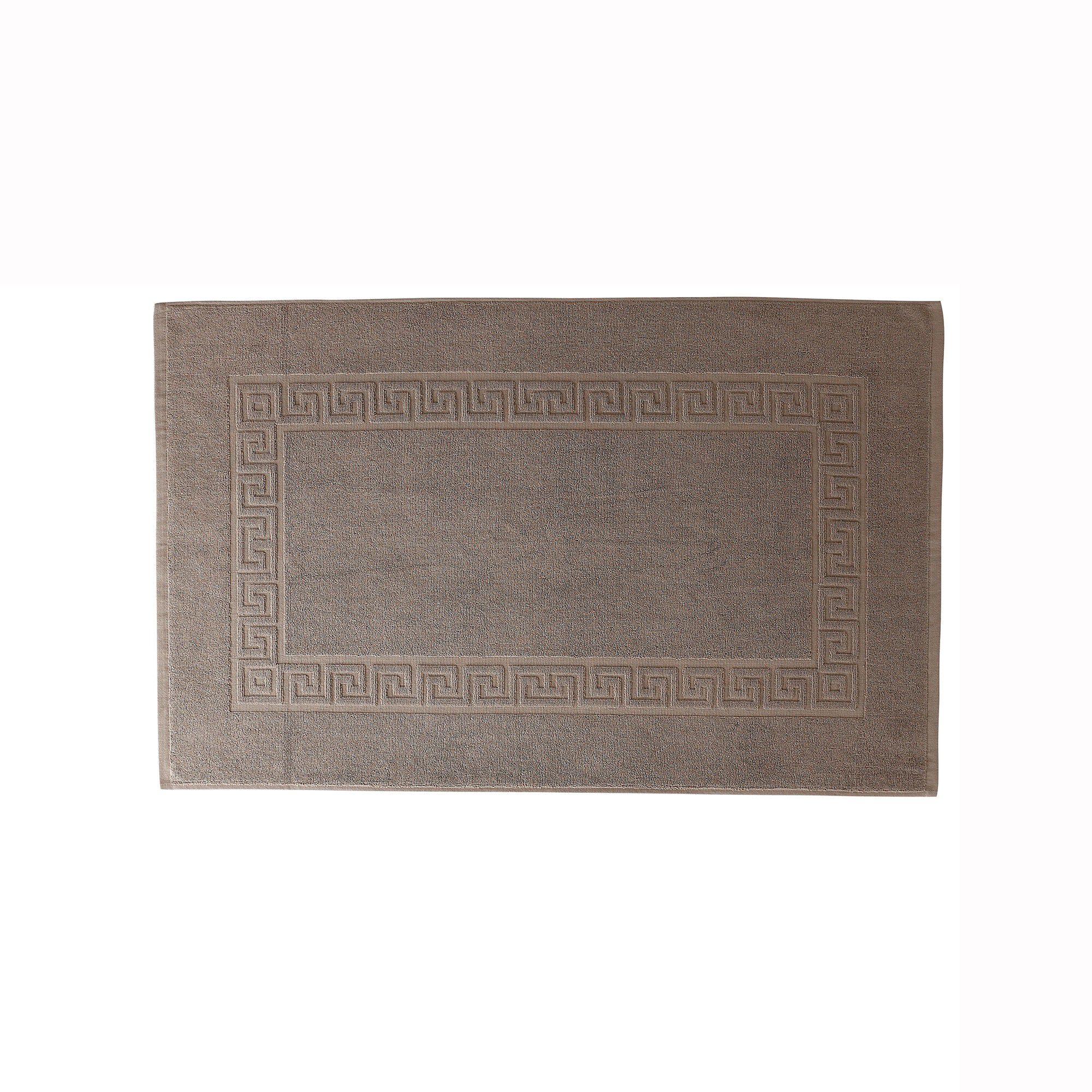 Tapis de bain éponge liteau motif frise grecque