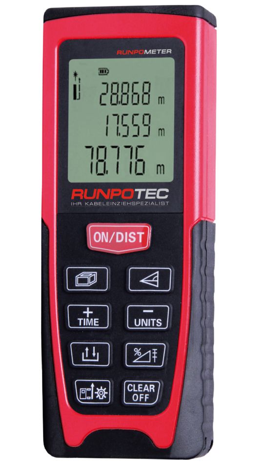 Runpotec 10108 Laserafstandsmeter jusqu'à 80 m