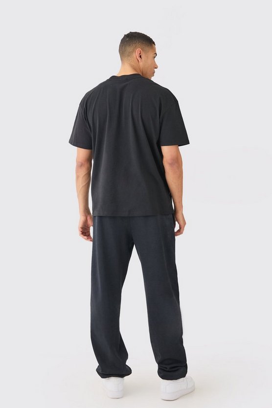 Oversize T-Shirt mit Totenkopf-Print