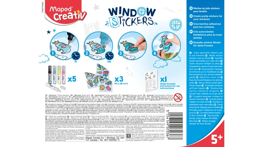 Maped - Bastel-Set WINDOW STICKER