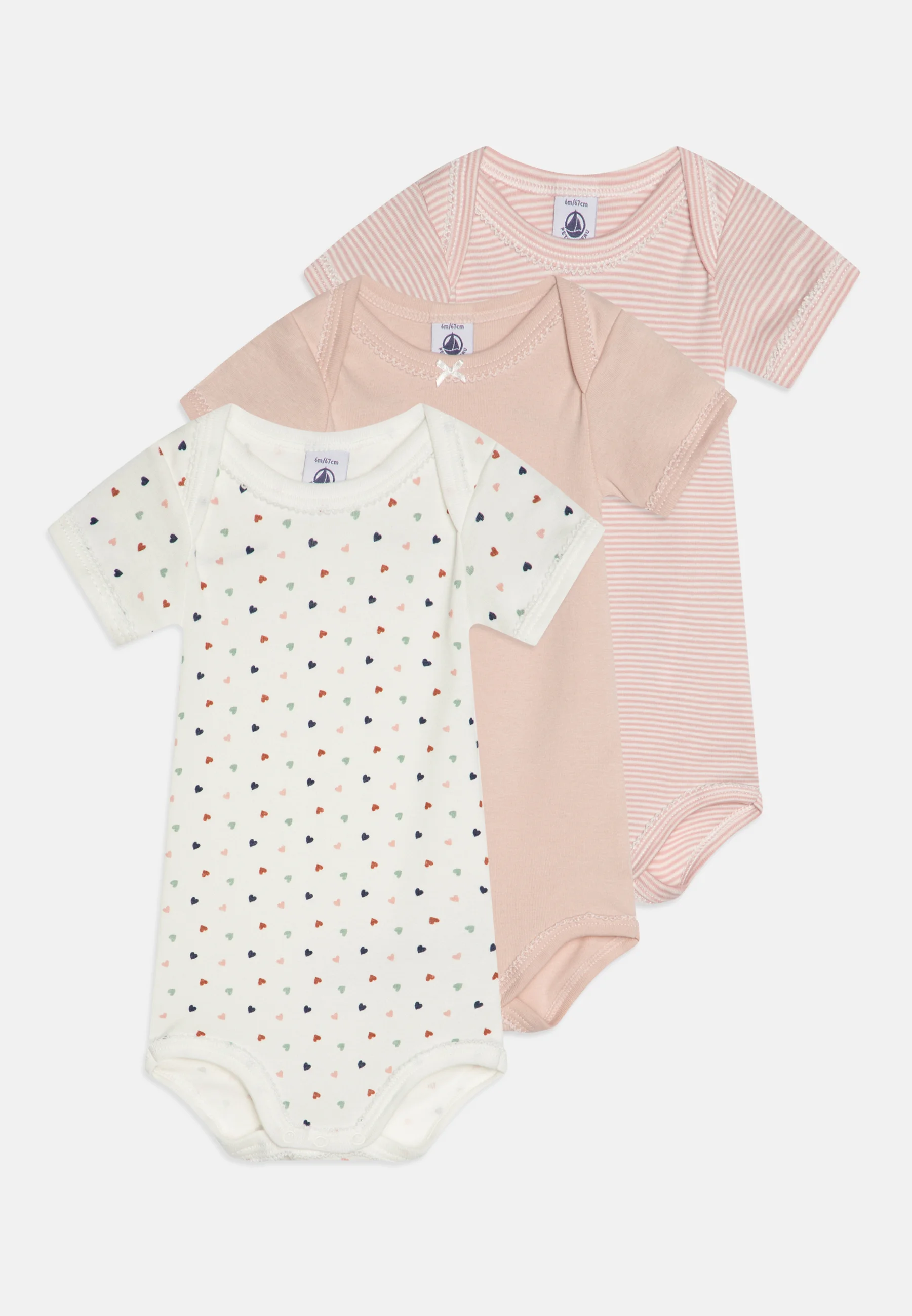 Petit Bateau BABY UNISEX 3 PACK - Body
